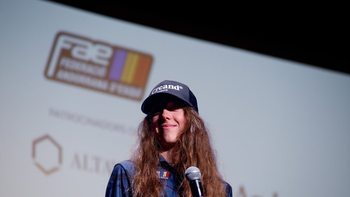 Carla Mijares, a la presentació de la temporada de la FAE.
