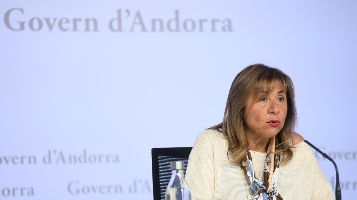 La ministra Conxita Marsol ha exercit avui de portaveu del consell de ministres