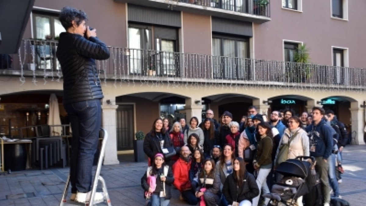 Fotografia conjunta dels participants de la marató fotogràfica.