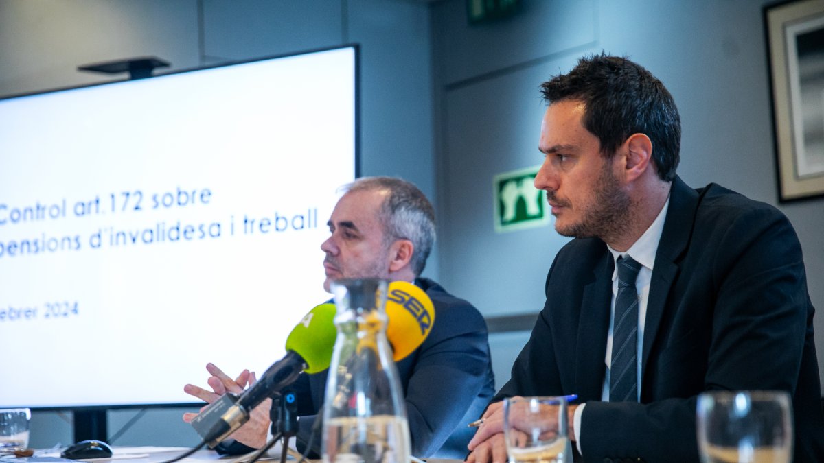 El director i el president de la CASS, Josep Escoriza i Marc Galabert.
