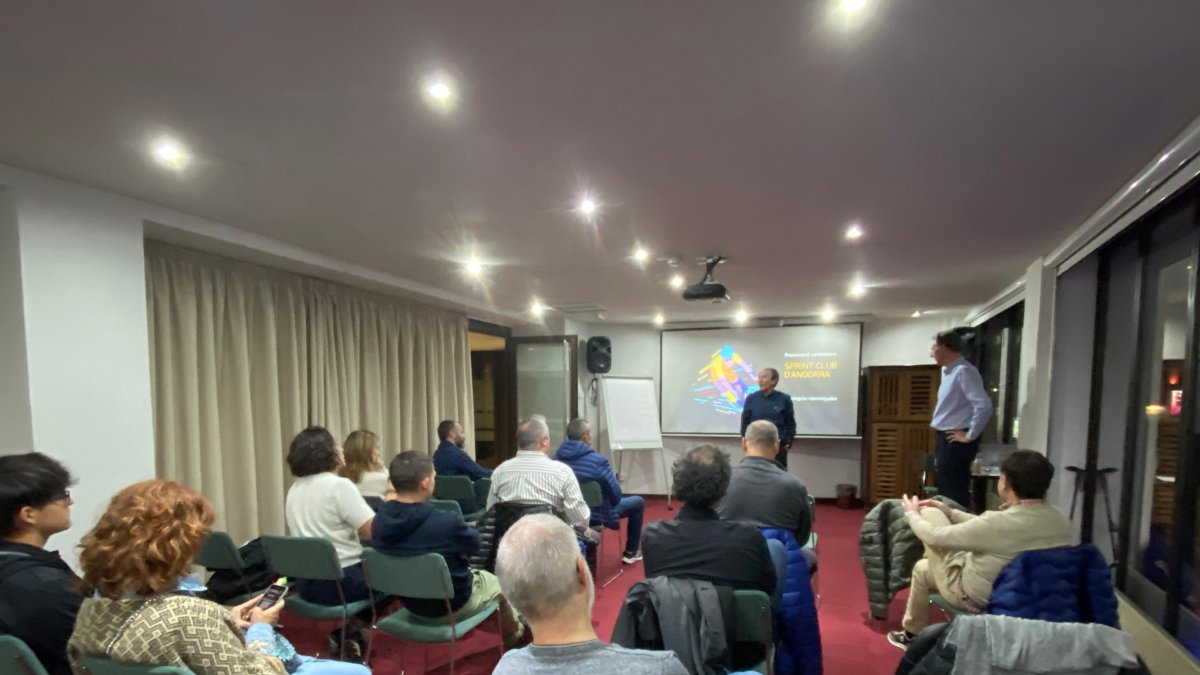 La candidatura de l’Sprint Club Andorra es va presentar ahir a Escaldes.