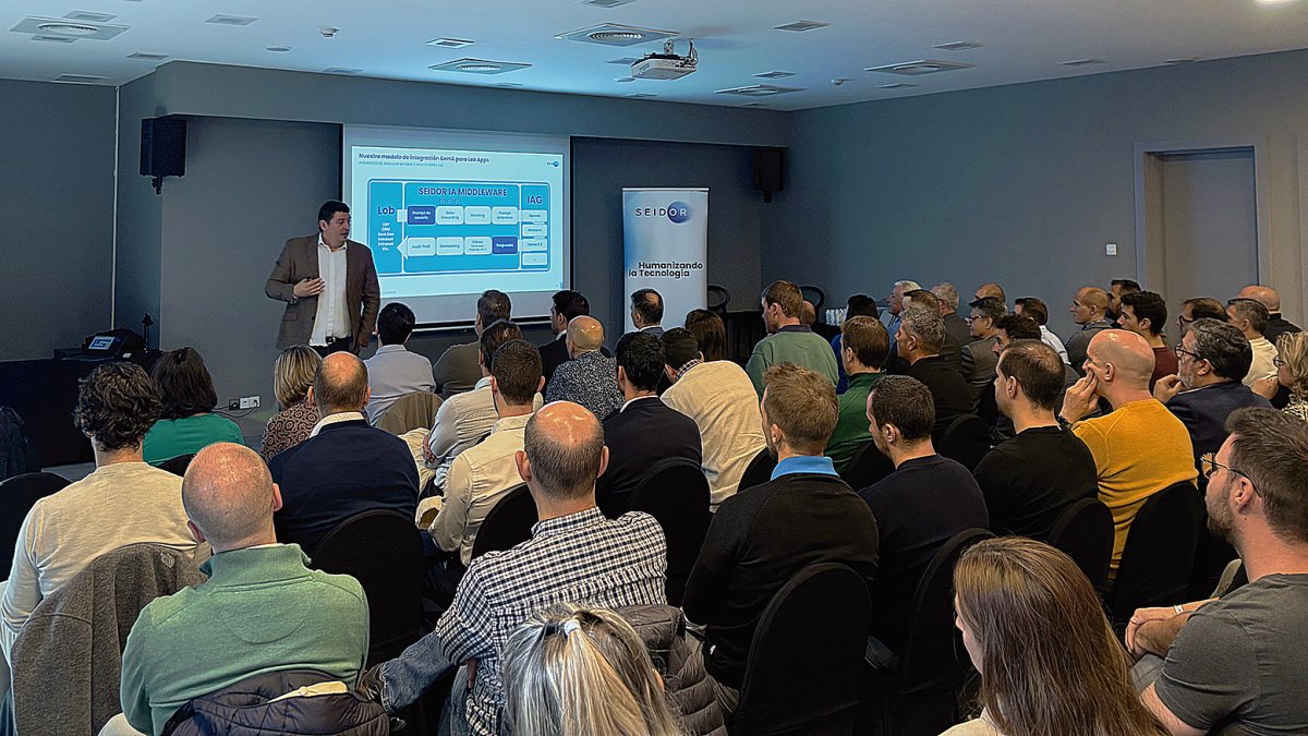 Carlos Polo, director d’IA de SEIDOR, durant la jornada celebrada a Andorra.