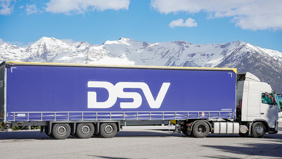 Un vehicle de la multinacional danesa de transport
