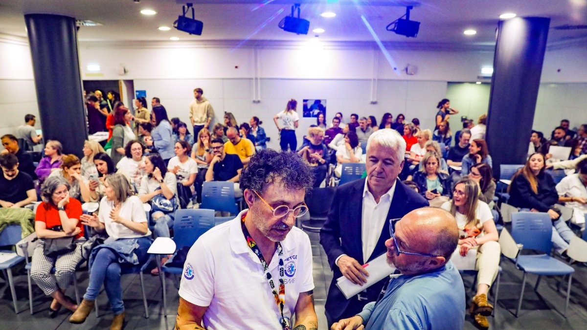 Assemblea del comitè d’empresa del SAAS, aquest maig.