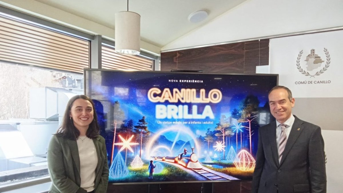 Alcobé i Torres, ahir en la presentació de Canillo Brilla.