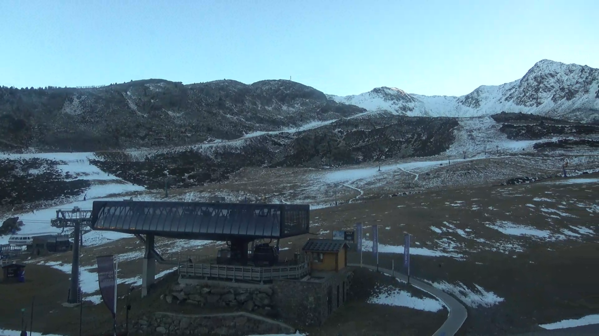 Estat de l'estació d'Arcalís aquesta tarda