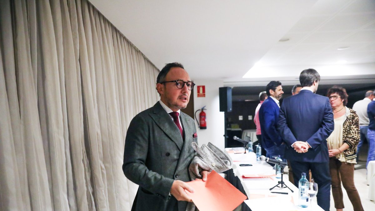El cap de Govern, Xavier Espot, abans de l’inici del congrés.