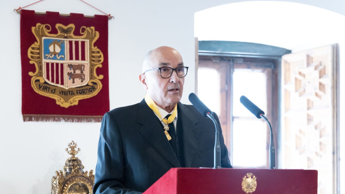 Jordi Farràs durant el discurs.