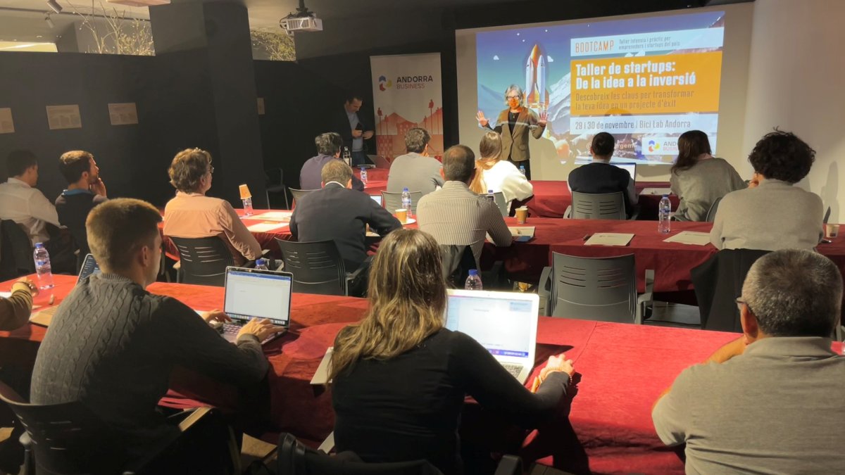 El ‘bootcamp’ organitzat ahir.