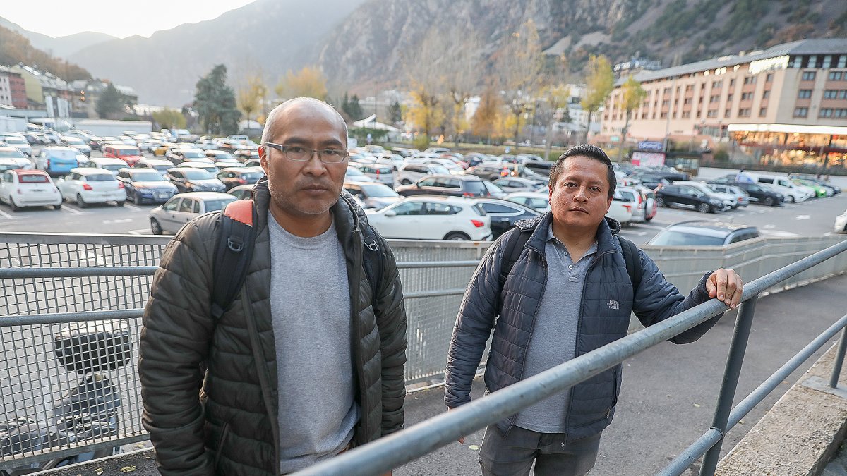 Hugo Valencia i Jimmy Rufasto, ahir.