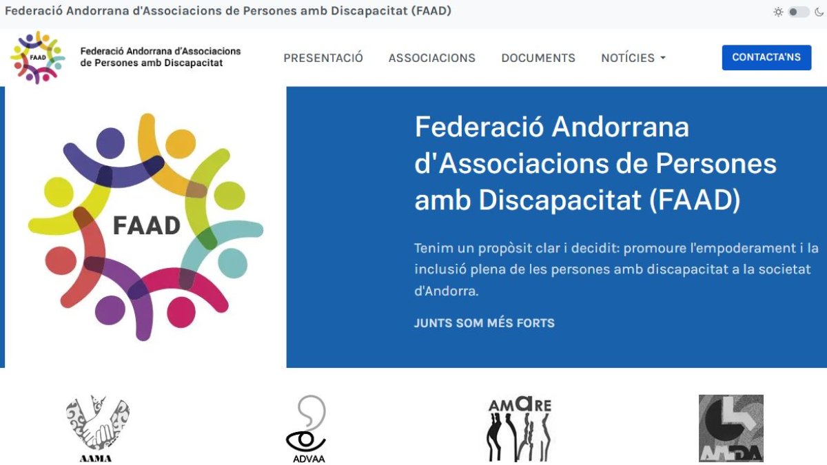 El nou web de la FAAD
