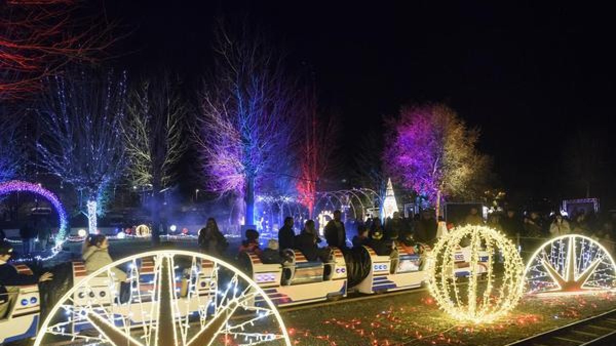 El tren de la fira de Nadal de Canillo