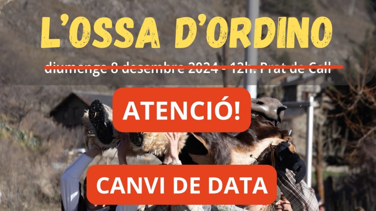 Ajornament de la representacio de l'Ossa d'Ordino