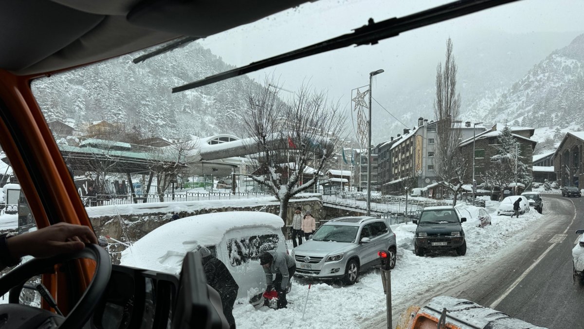 Treta de neu a la Massana aquest diumenge