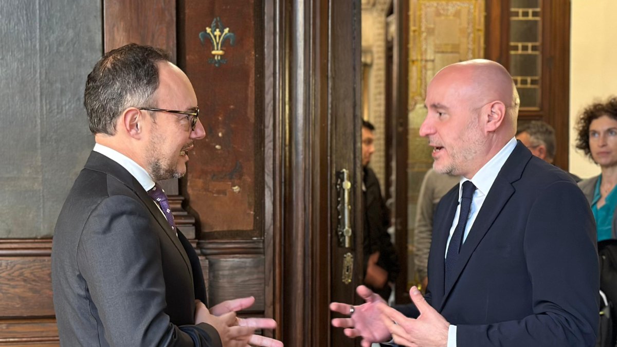 Xavier Espot i Carlos Prieto durant la trobada