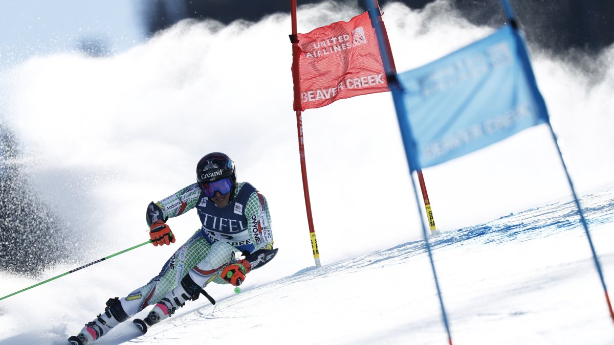 Joan Verdú, durant la baixada de Beaver Creek.