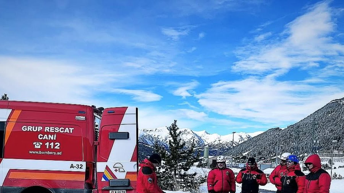 El grup de rescat de muntanya en una intervenció
