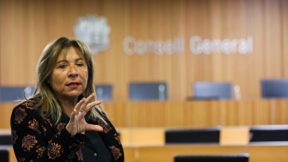 La ministra d’Economia, Conxita Marsol, a la presentació de l’estudi, ahir.