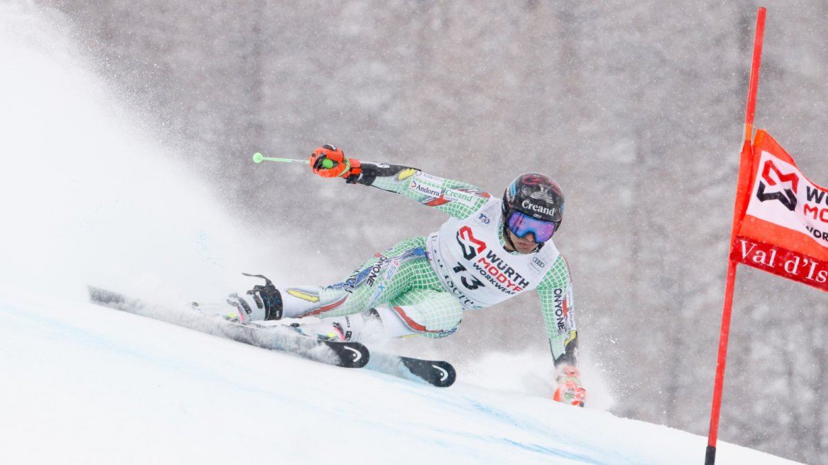 Verdú en un moment de la competició a Val d'Isère