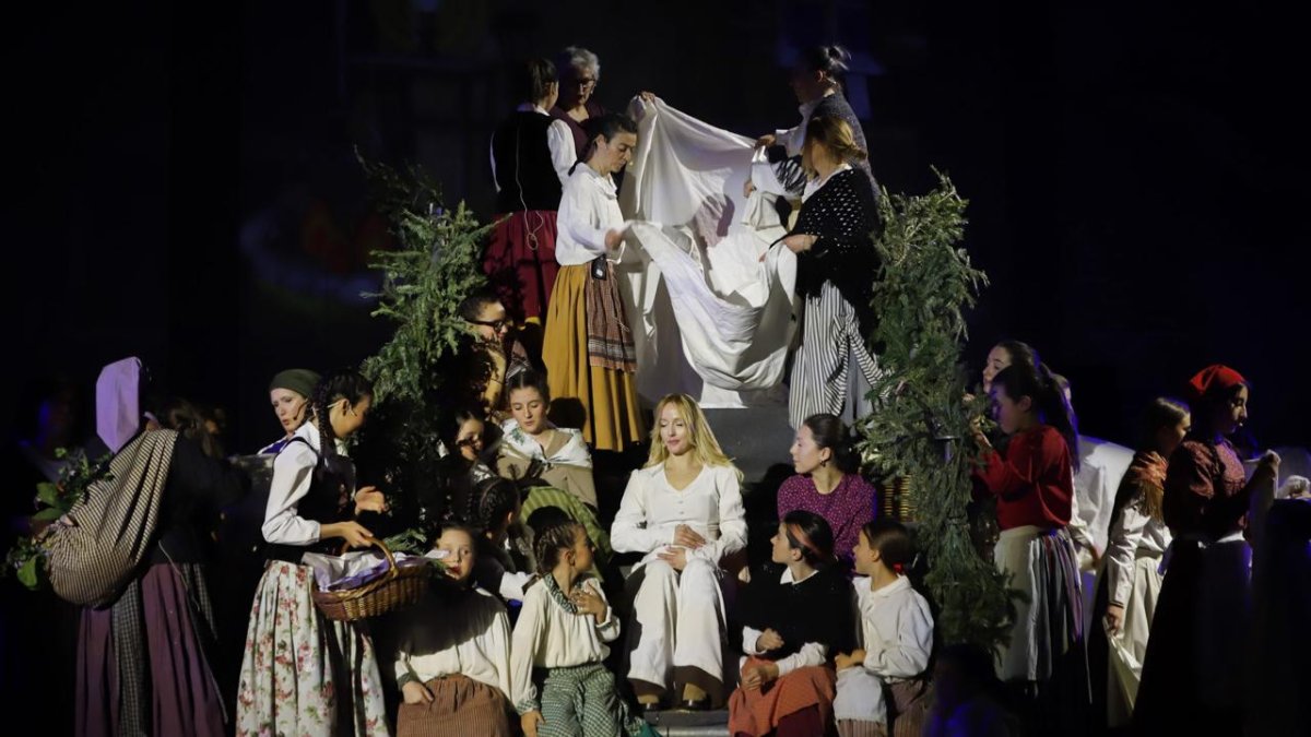 Una de les escenes centrals del pessebre vivent d’enguany.