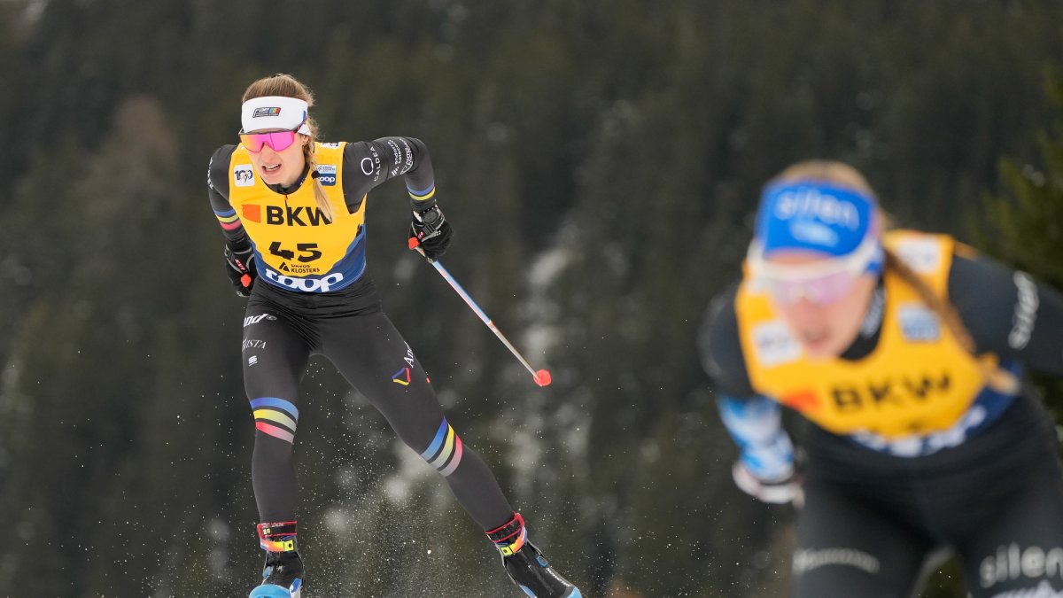 Gina del Rio a l'sprint de la Copa del Món de Davos ahir