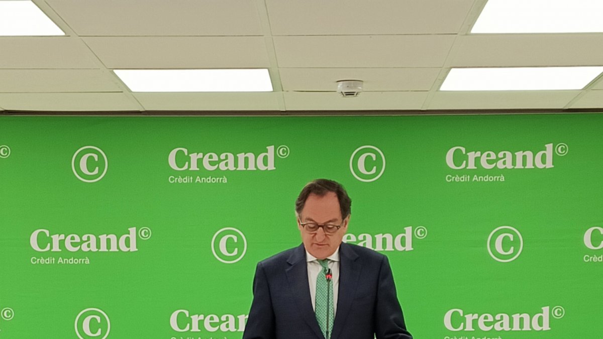 El conseller delegat de Creand Crèdit Andorrà, Xavier Cornella