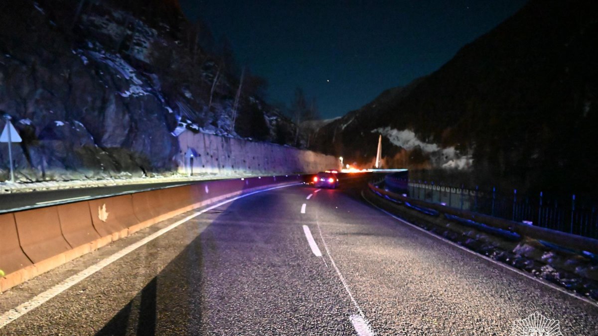 El lloc de l’accident.