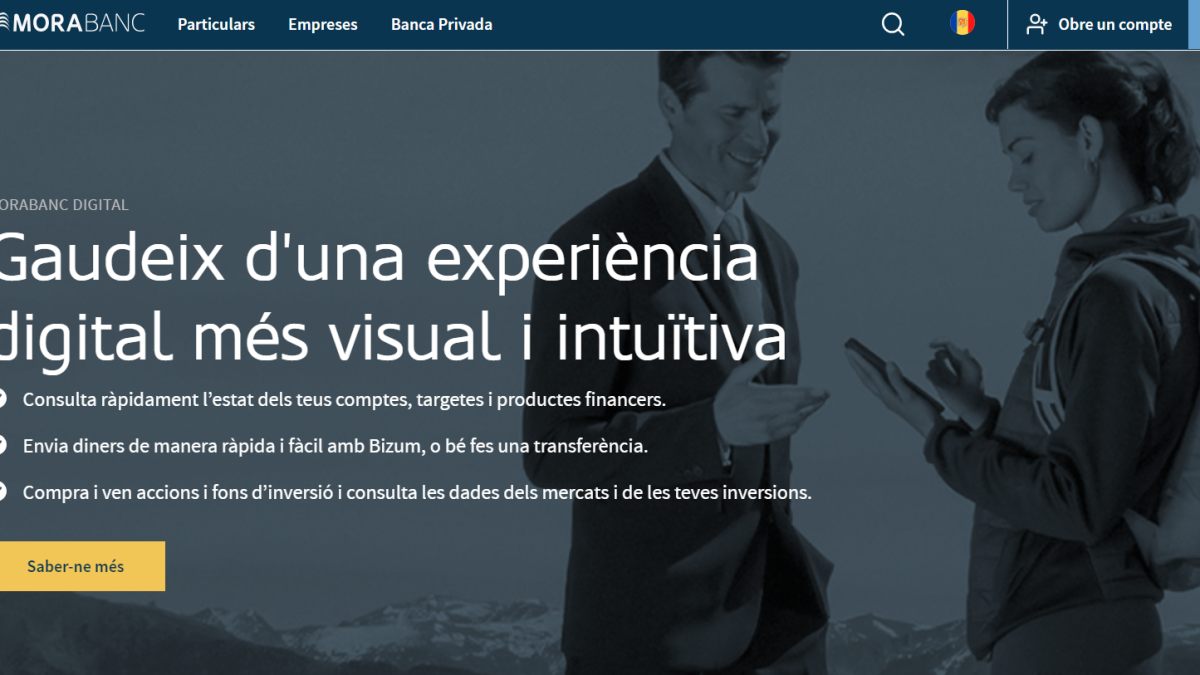 La nova web de MoraBanc.