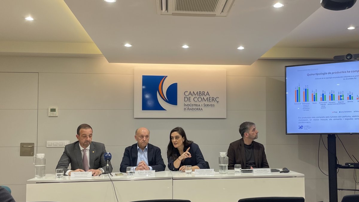 Presentació de les enquestes als visitants d'Andorra de la Cambra de Comerç