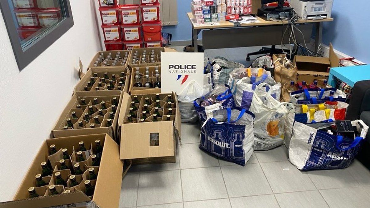 Els productes de contraban sostrets per la gendarmeria francesa
