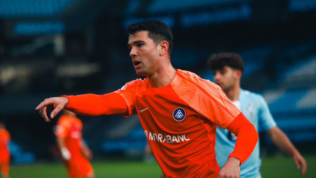 Pau Casadesús, en el darrer partit a Vigo.