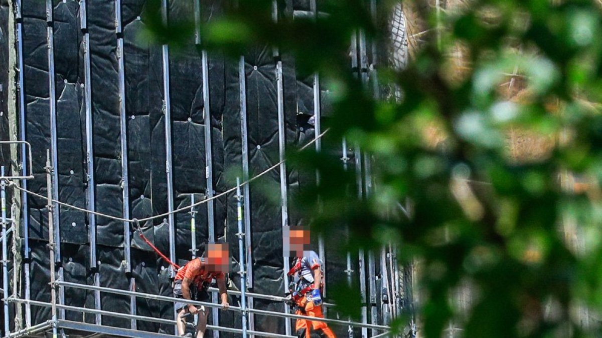 Operaris de la construcció.