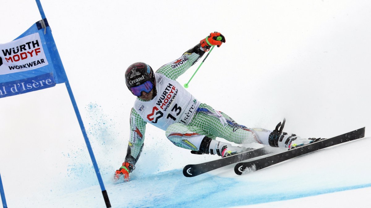 Joan Verdú, a la baixada de Val-d’Isère.