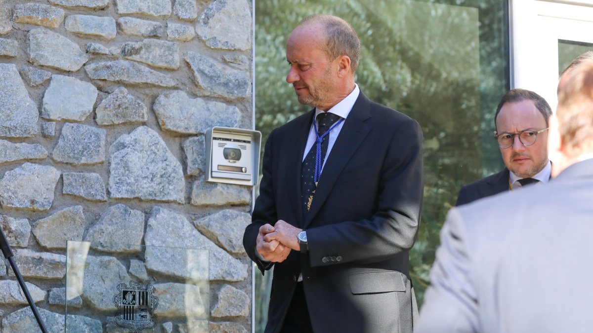 Josep Maria Rossell divendres a la sessió tradicional de Sant Tomàs.