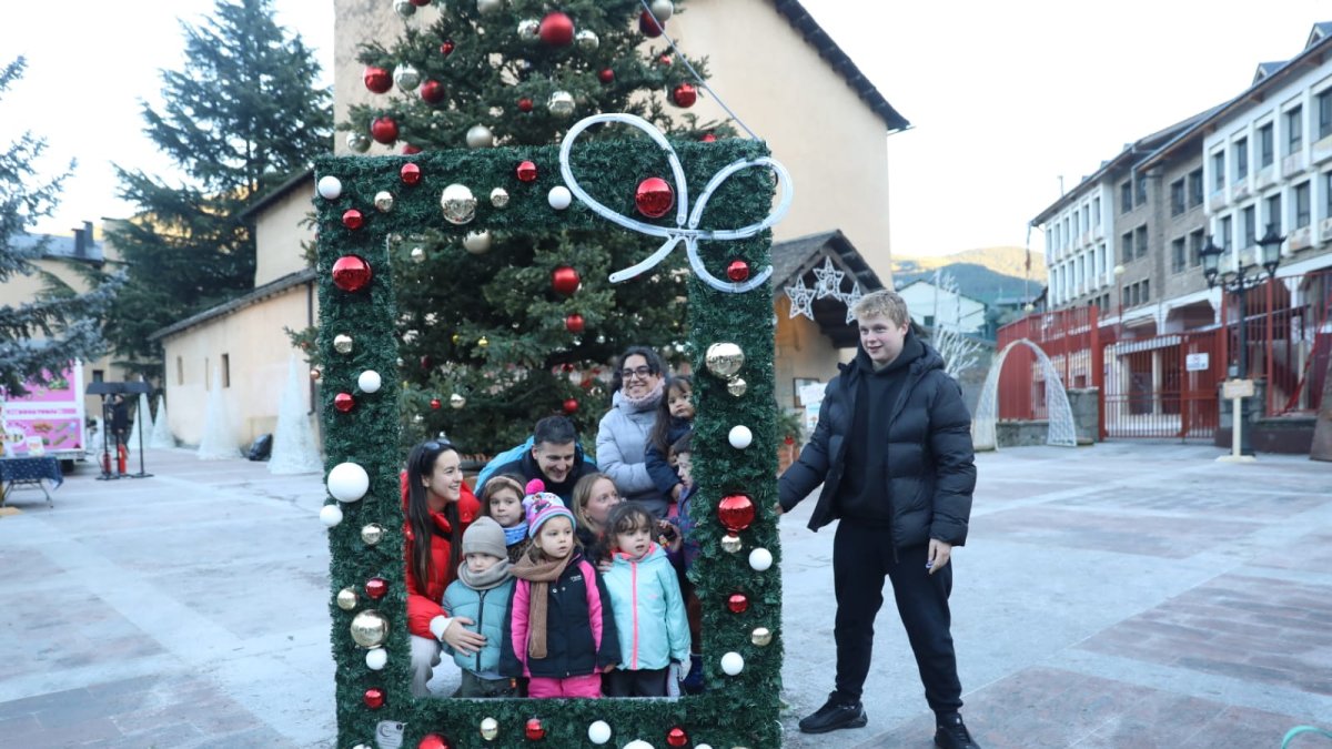 Els cònsols de la Massana durant la inauguració de l'Estelàrium
