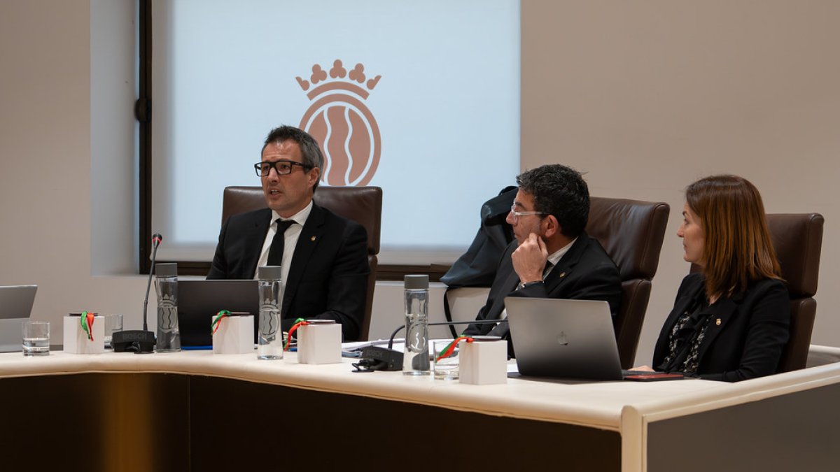 David Astrié en la darrera sessió de consell de comú.