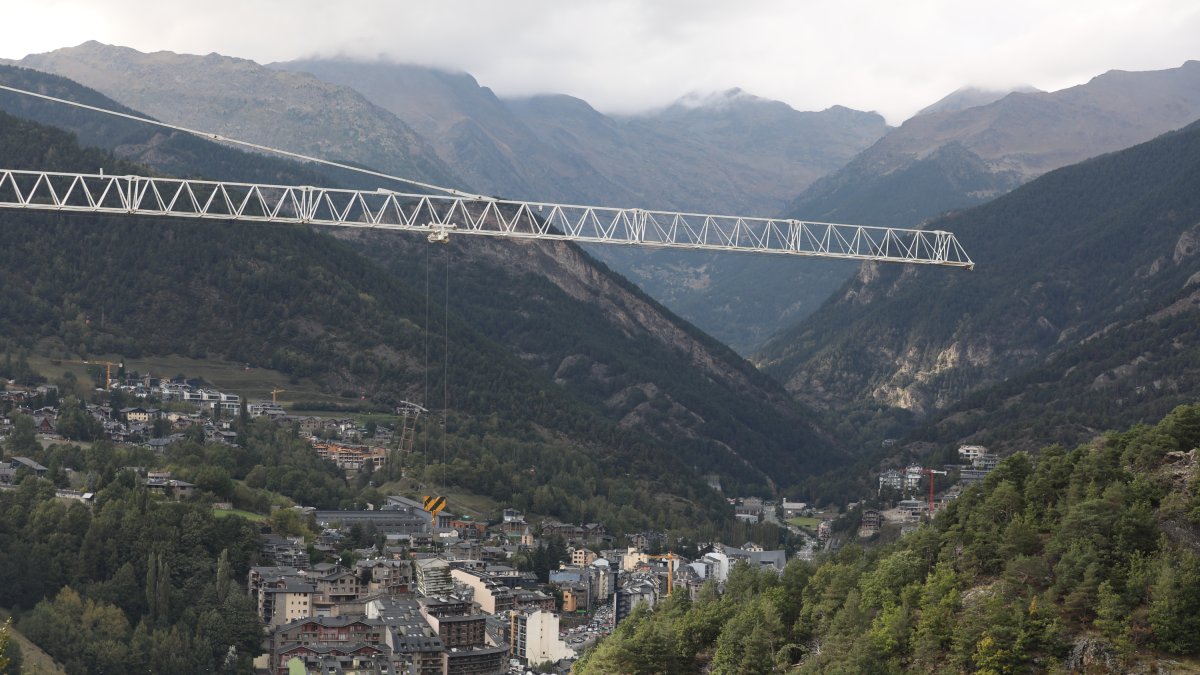 Zona en obres a la Massana.