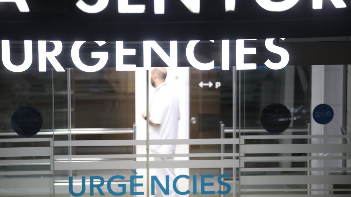 Entrada al servei d’urgències de l’hospital.