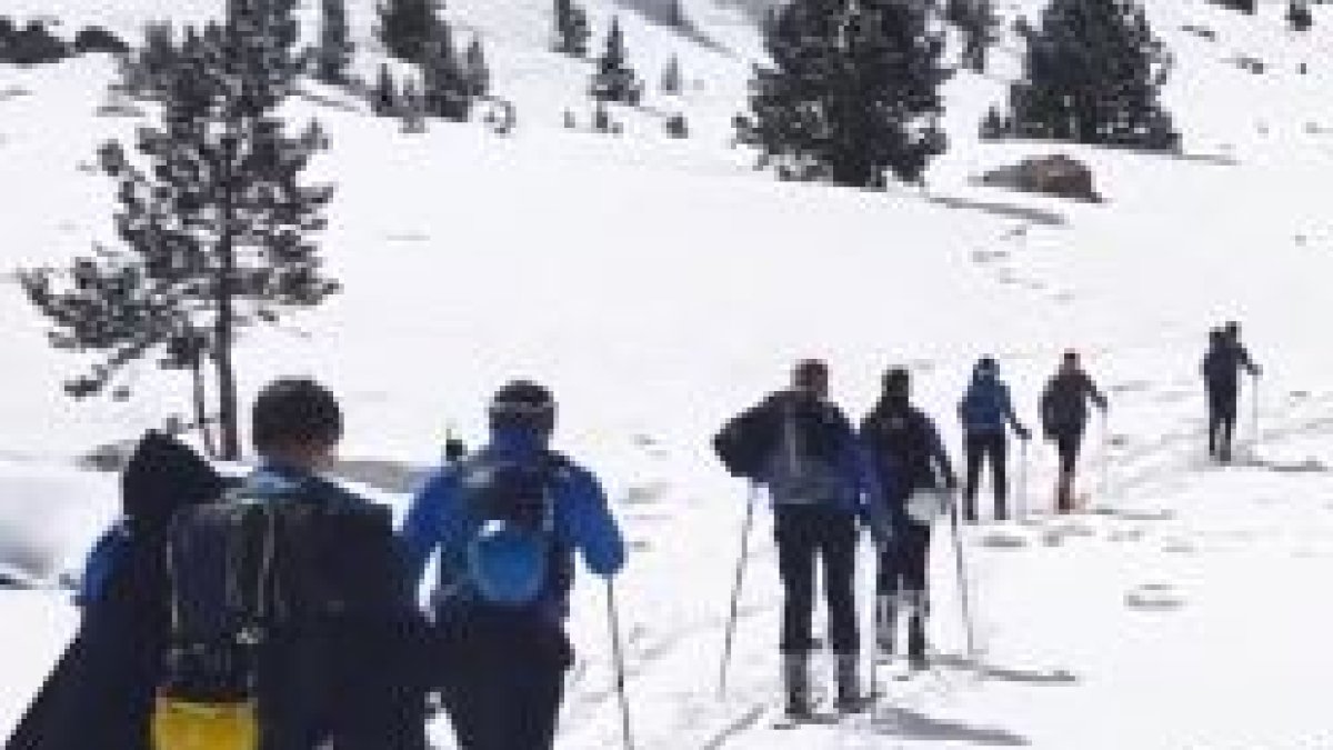 Activitat d’esquí del grup.