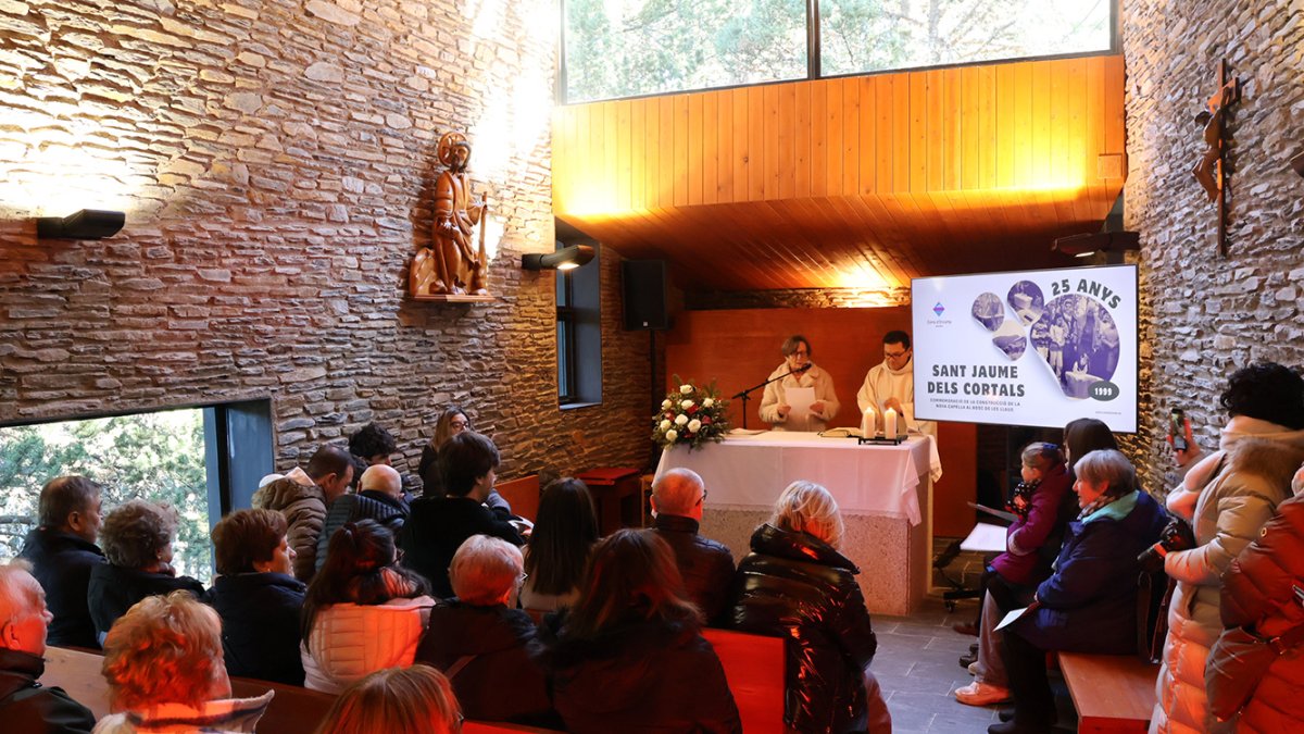 Un moment de la missa d’ahir.