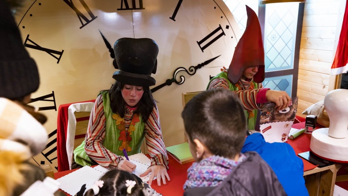 Una activitat al Poblet de Nadal.