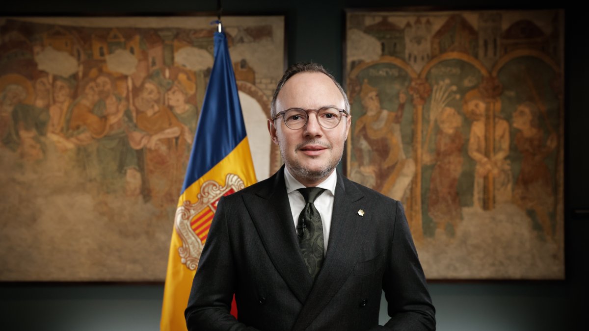 El cap de Govern va triar l’Espai Columba per pronunciar el discurs.