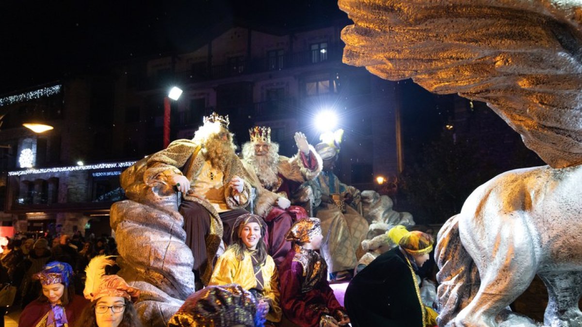Visita dels Reis d'Orient a Ordino de l'any passat