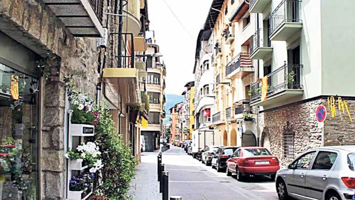 El carrer Major de la Seu d’Urgell.