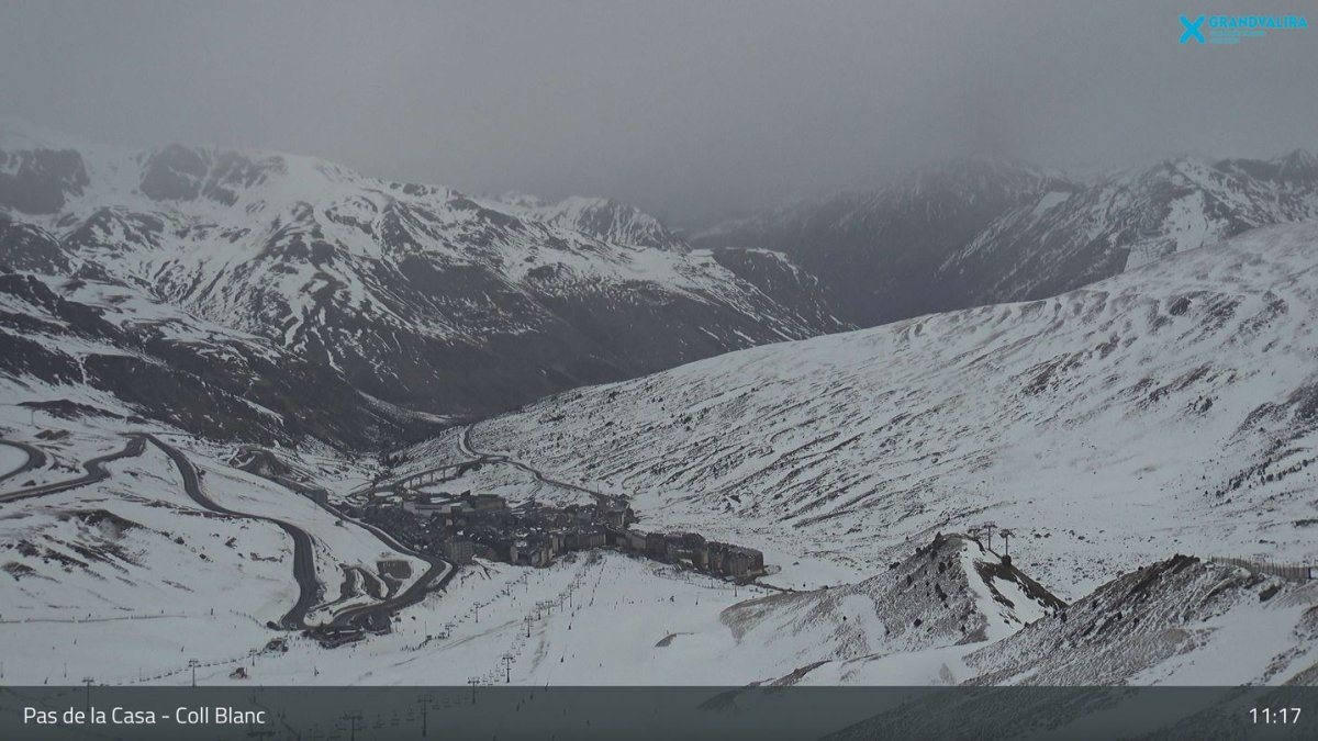 Febles nevades al Pas de la Casa