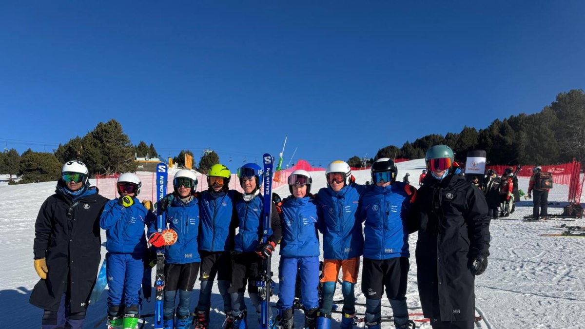 L'equip U14 de l'Esquí Club Pas Grau al Tarter