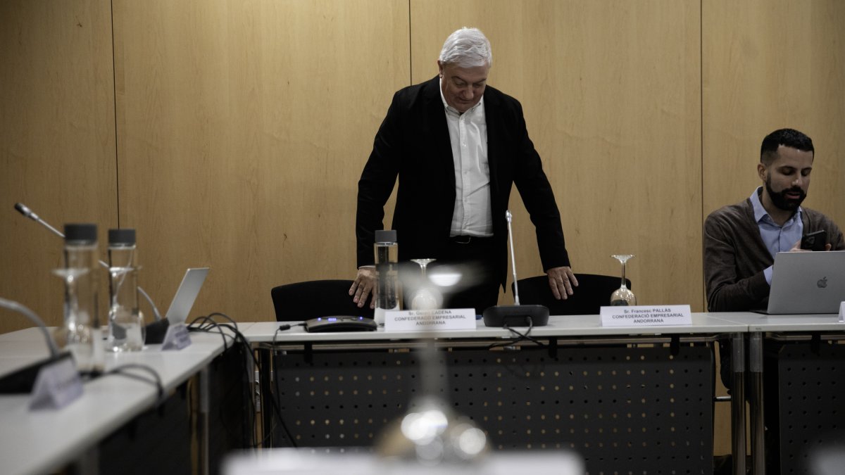 El president i el director de la Confederació Empresarial.