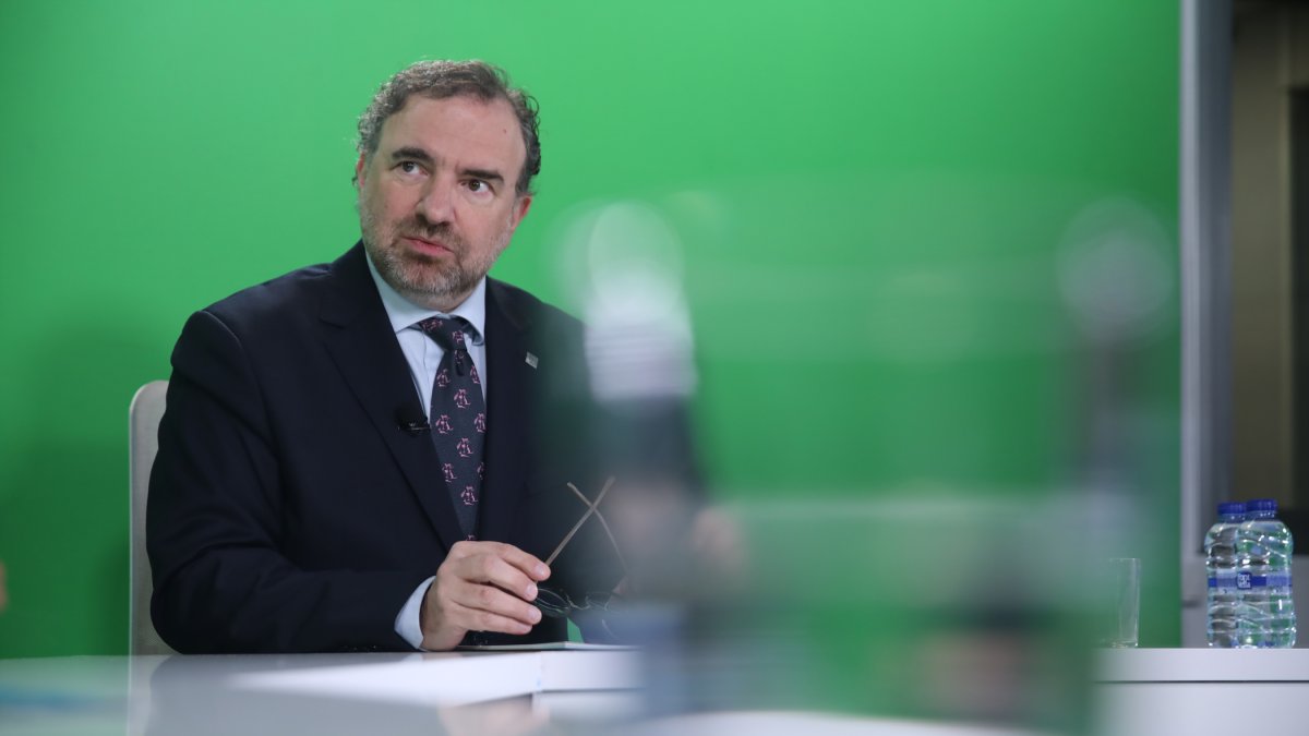 Juli Minoves ahir a l’entrevista de Diari TV.