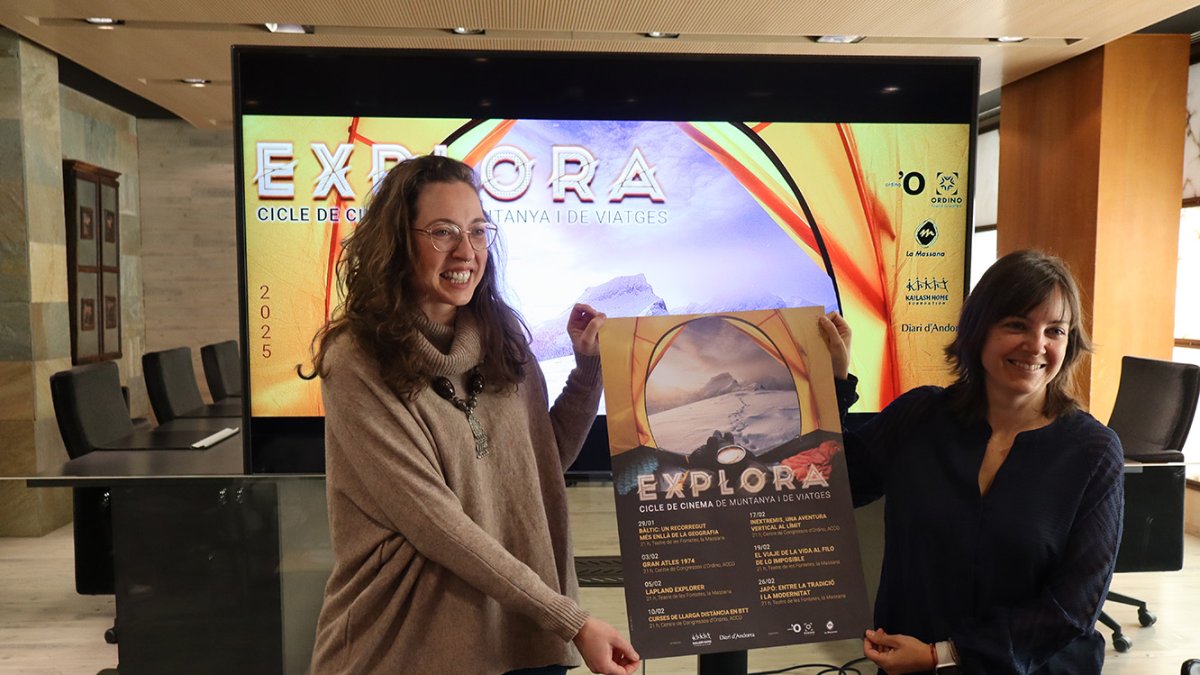 Presentació del cartell, ahir a Ordino.