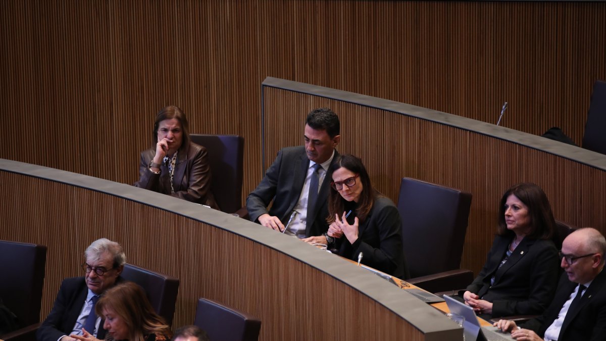 El Govern al Consell, ahir.